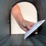 person posting a letter