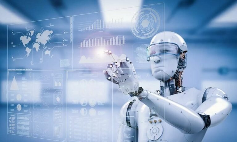 a robot working